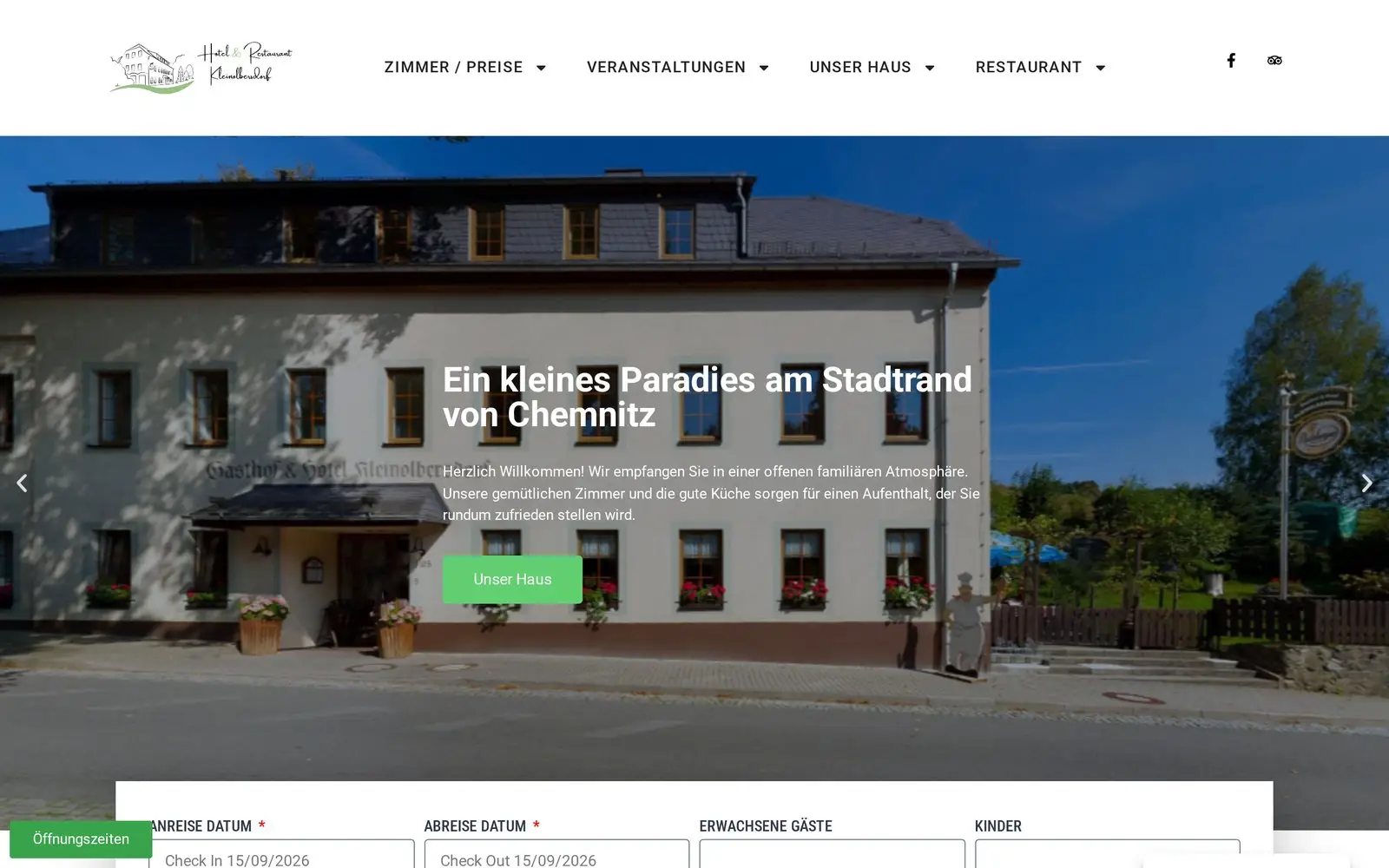 Startseite von Hotel & Restaurant Kleinolbersdorf
