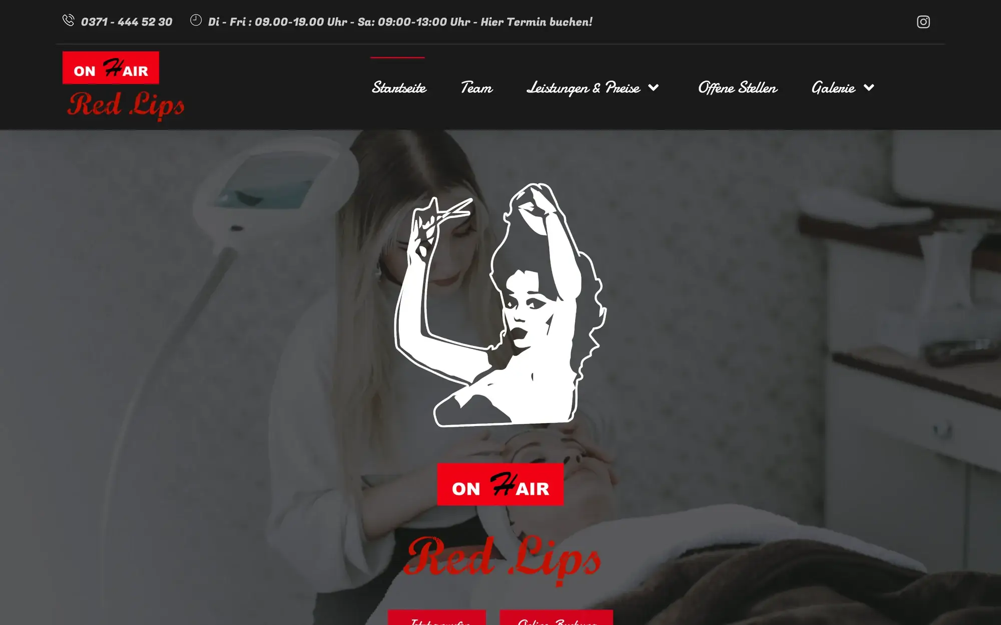 Startseite von On Hair & Red Lips