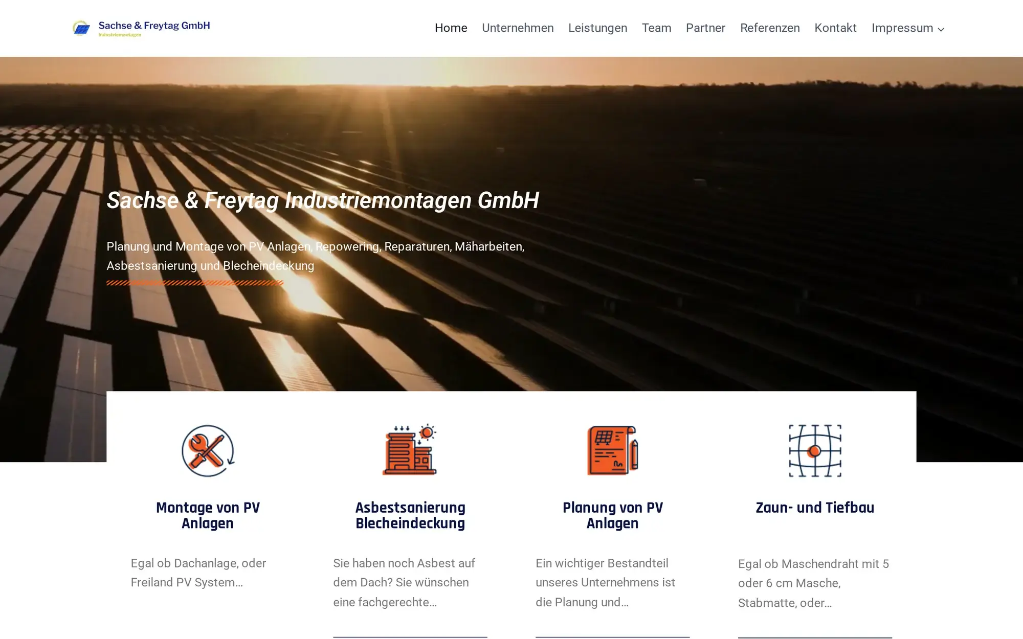 Startseite von Sachse & Freytag