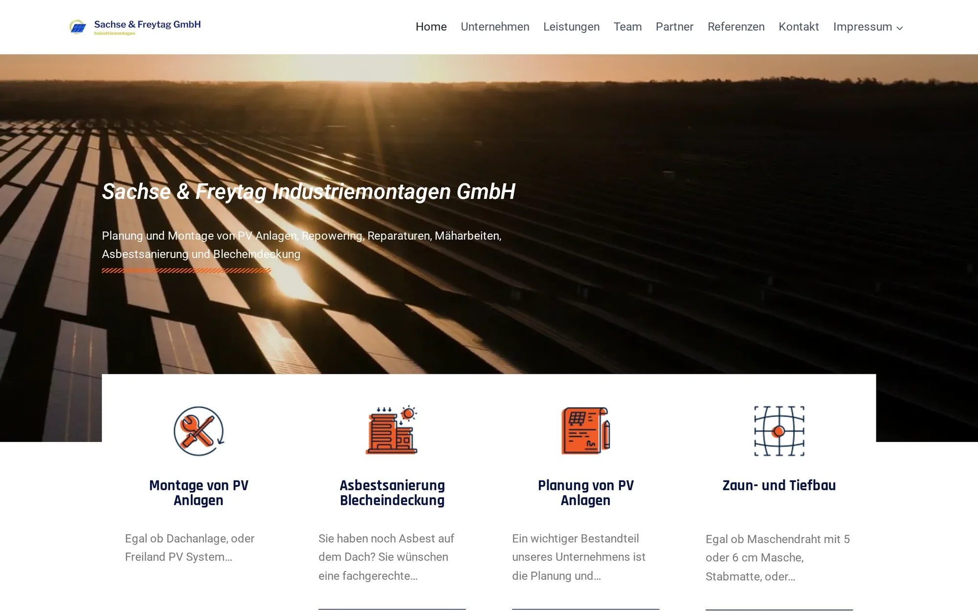 Startseite von Sachse & Freytag