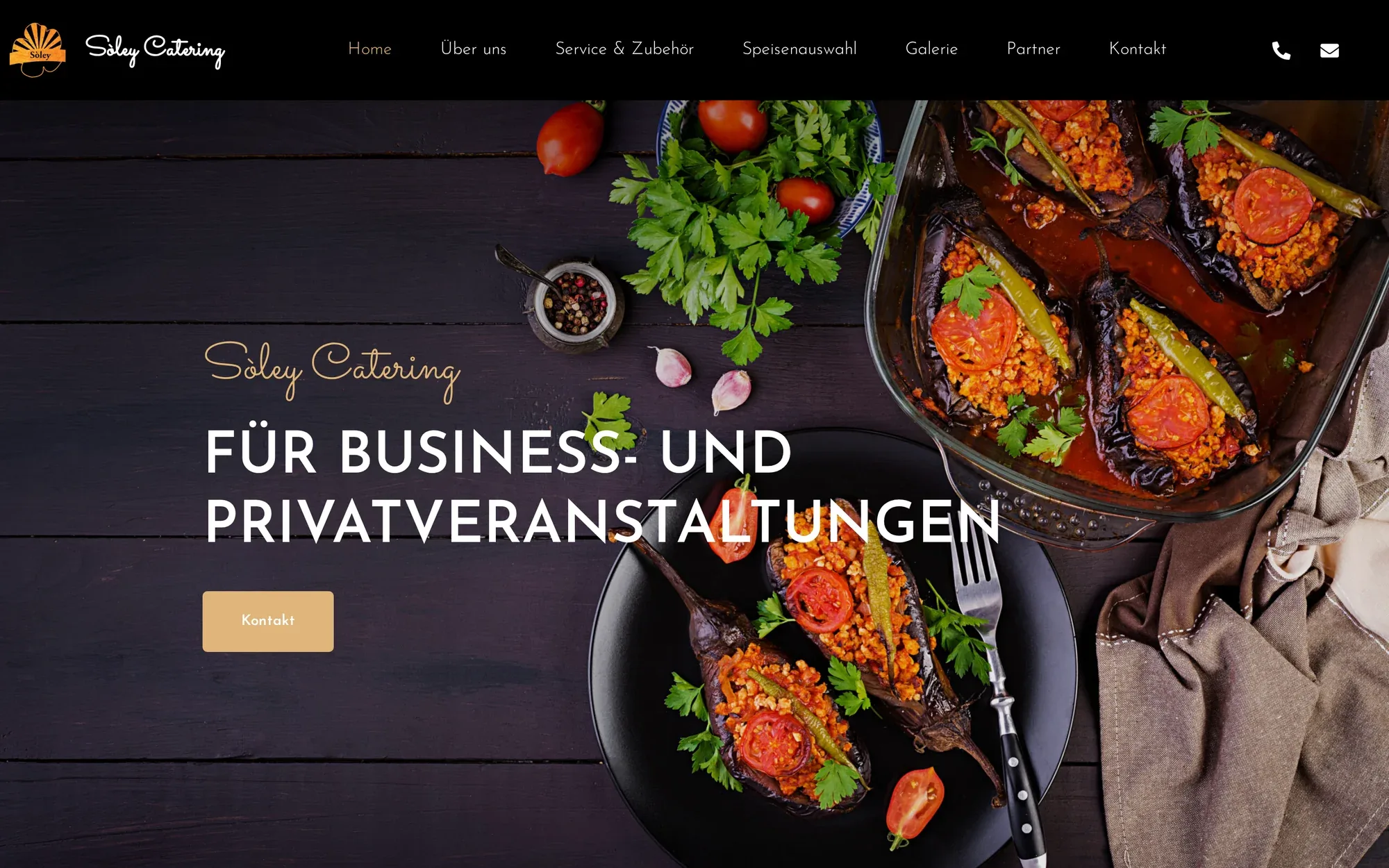 Startseite von Sòley Catering