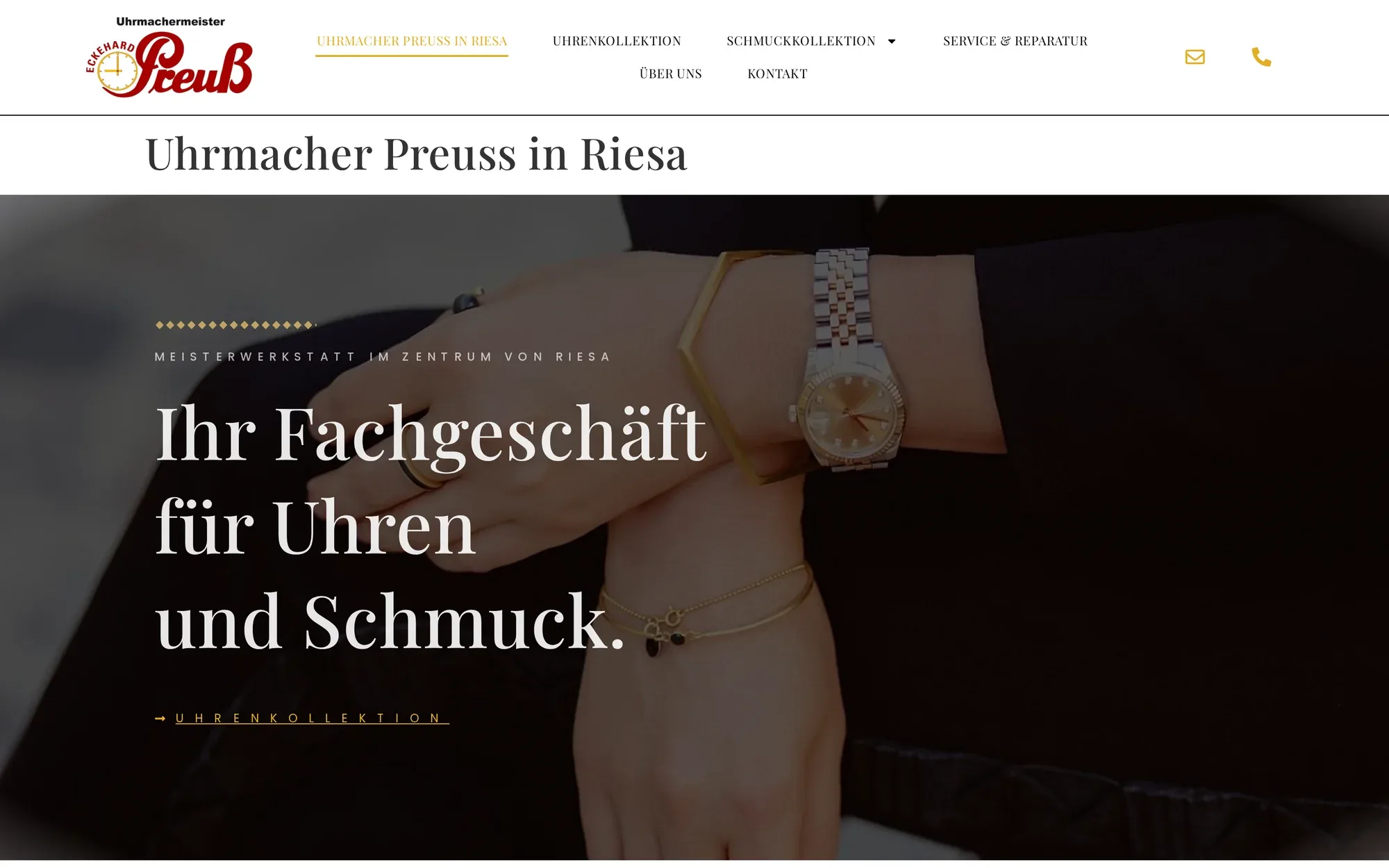 Startseite von Uhren Preuss