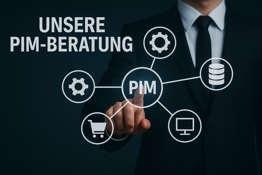 PIM-Beratung und Integration 3 Unsere PIM-Beratung grafisch dargestellt mit Icons.