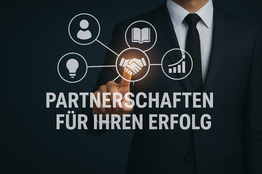 PIM-Beratung - Partnerschaften für Ihren Erfolg grafisch dargestellt mit Icons.